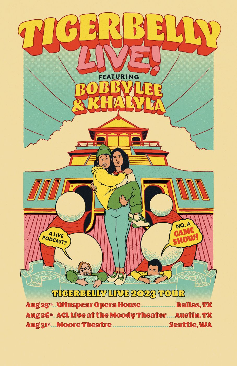 TigerBelly Live tour poster