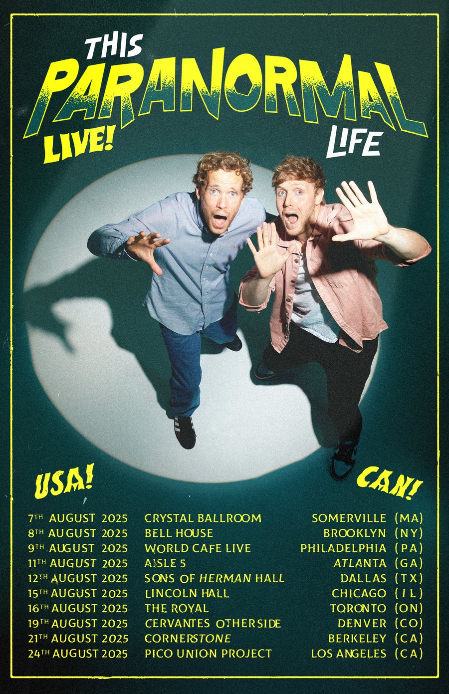 Paranormal Life Live tour poster