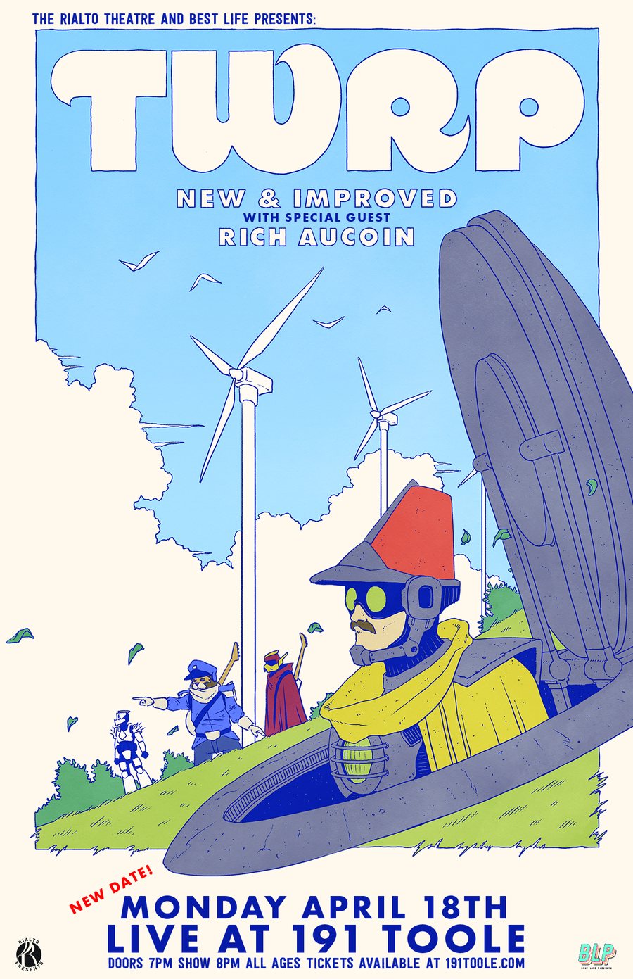 TWRP New and Improved tour poster